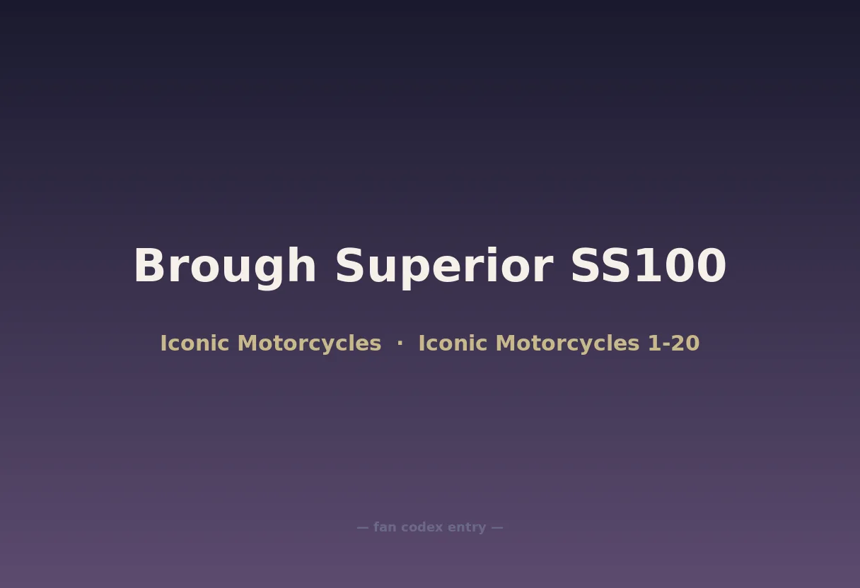 Brough Superior SS100